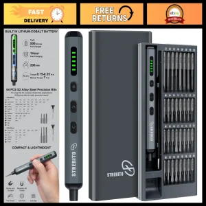 Mini Electric Screwdriver Set 70 in 1 - Cordless Precision Tool Kit, 64 Bits, 5