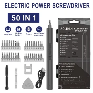 Electric Screwdriver USB Rechargeable Lithium Precision Screw Repair Tools Kit