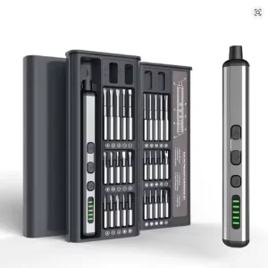 Electric Screwdriver Set Precision Power Tool Kit Rechargeable With LED Light